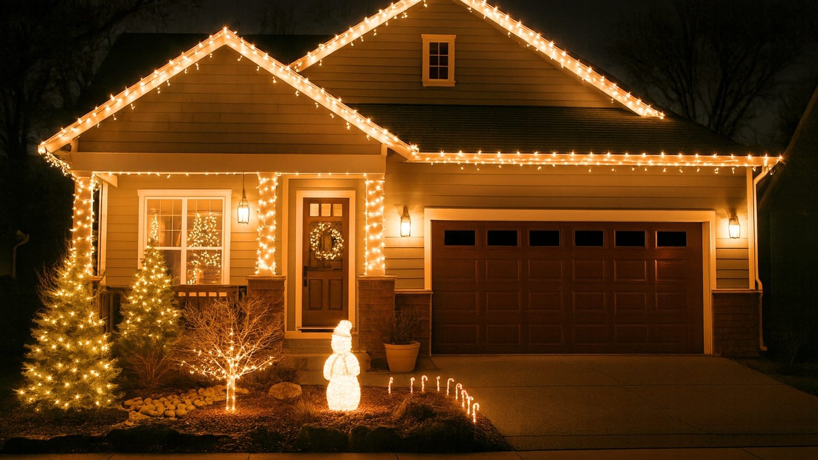 Holiday Lighting Color Trends and How to Choose - White or Gold