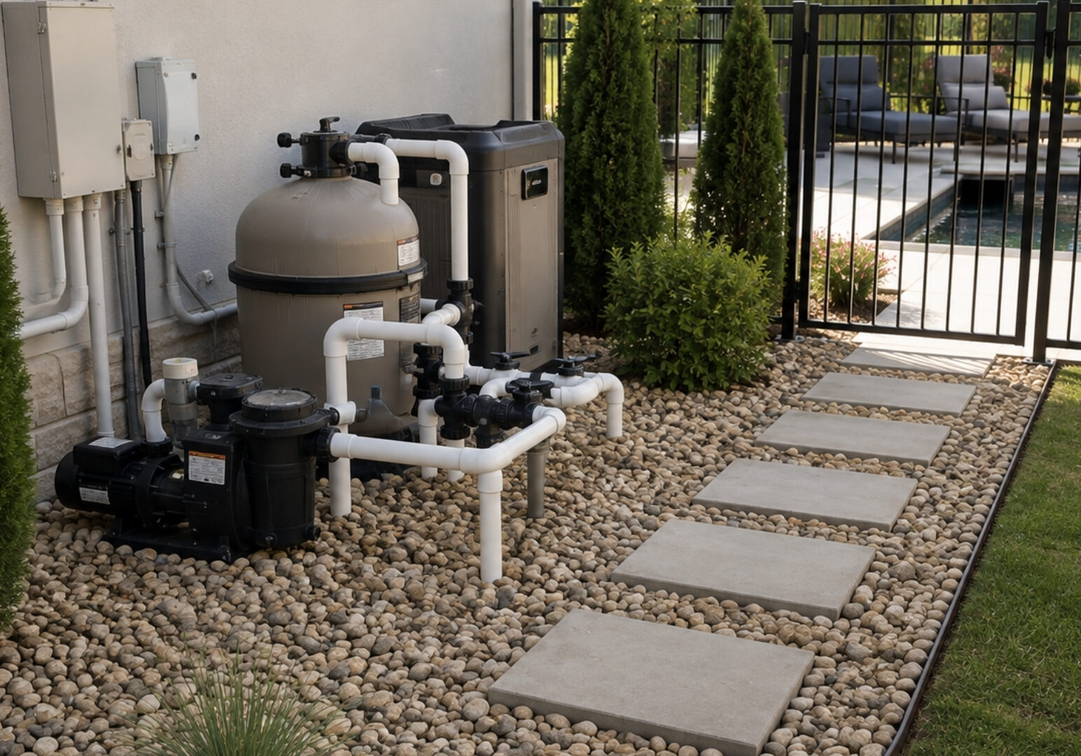 back-yard-drainage-Tulsa-rocks