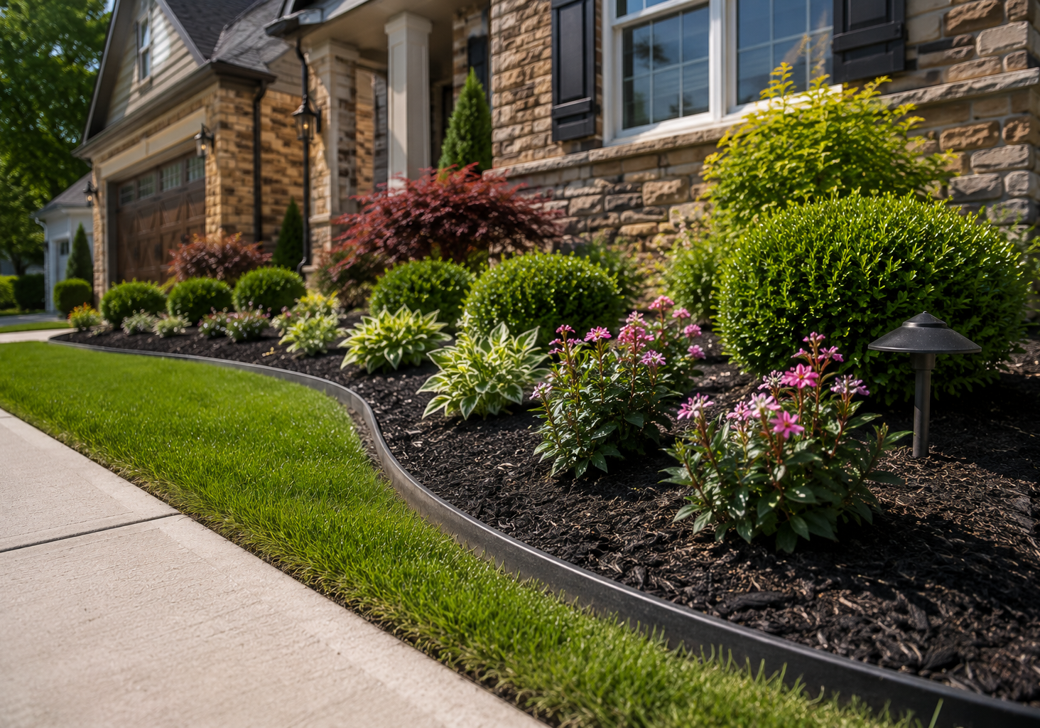 mulch-installation-Tulsa-edging